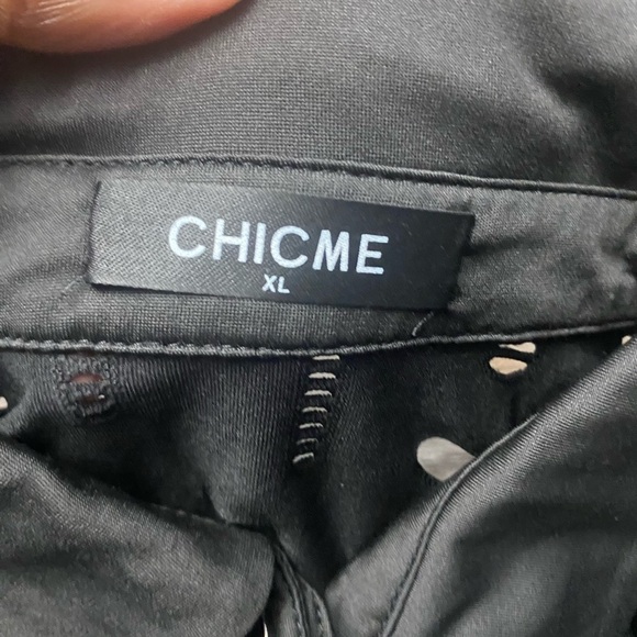 Hollow Out Button Down Shirt Blouse
Women Cutout Top collared black XL - Picture 7 of 8